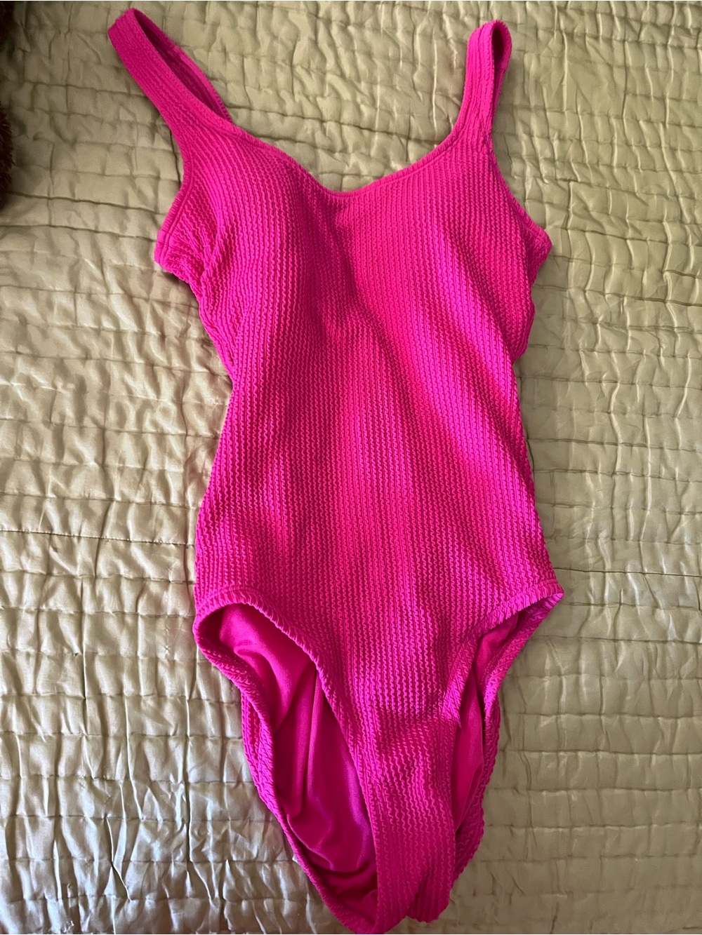Hot Pink One-Piece Swimsuit NWOT Women/Girls